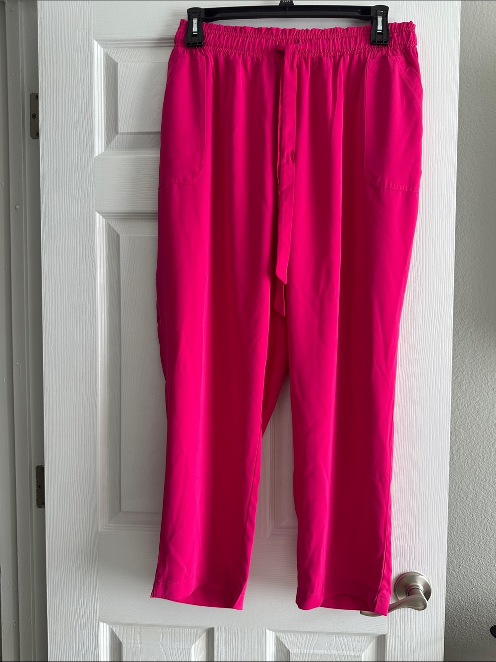 Soho Apparel Hot Pink Pull-On Casual Pants